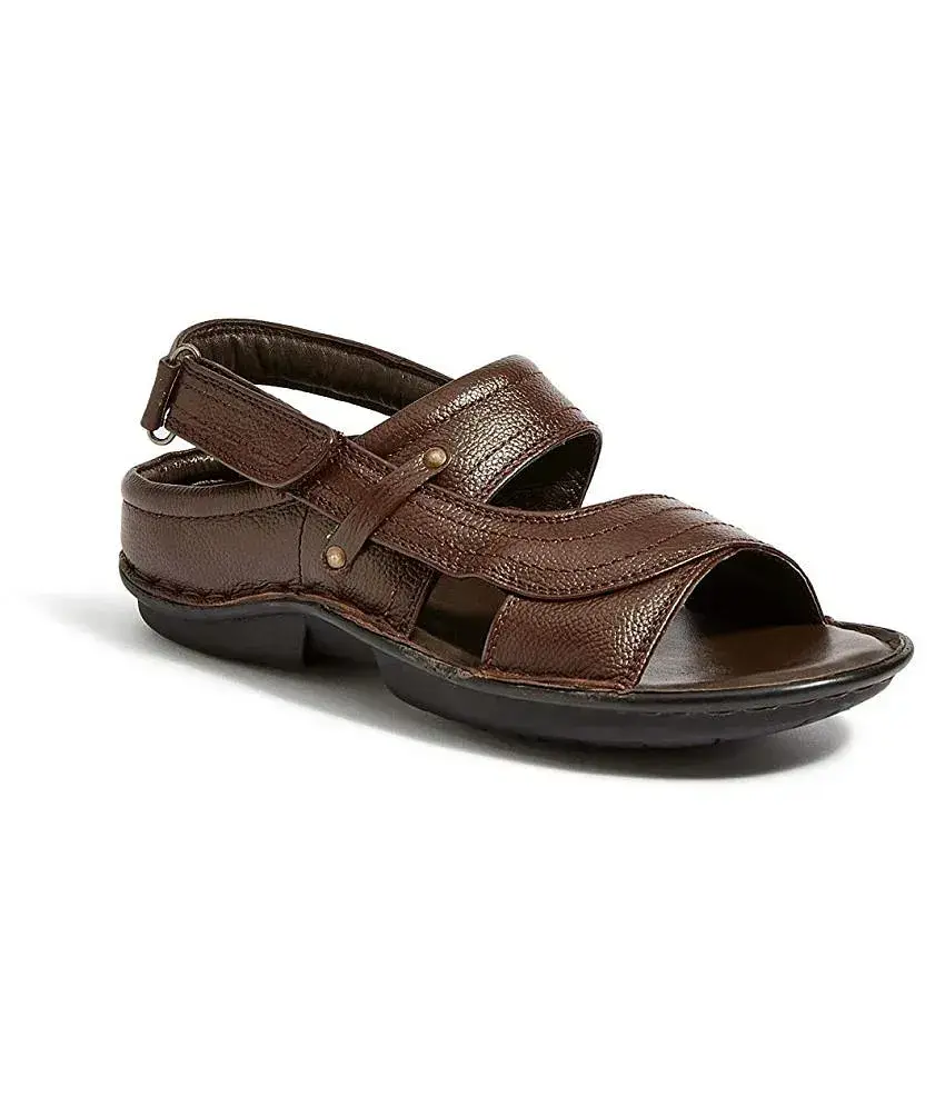 Burwood Brown Leather Sandals