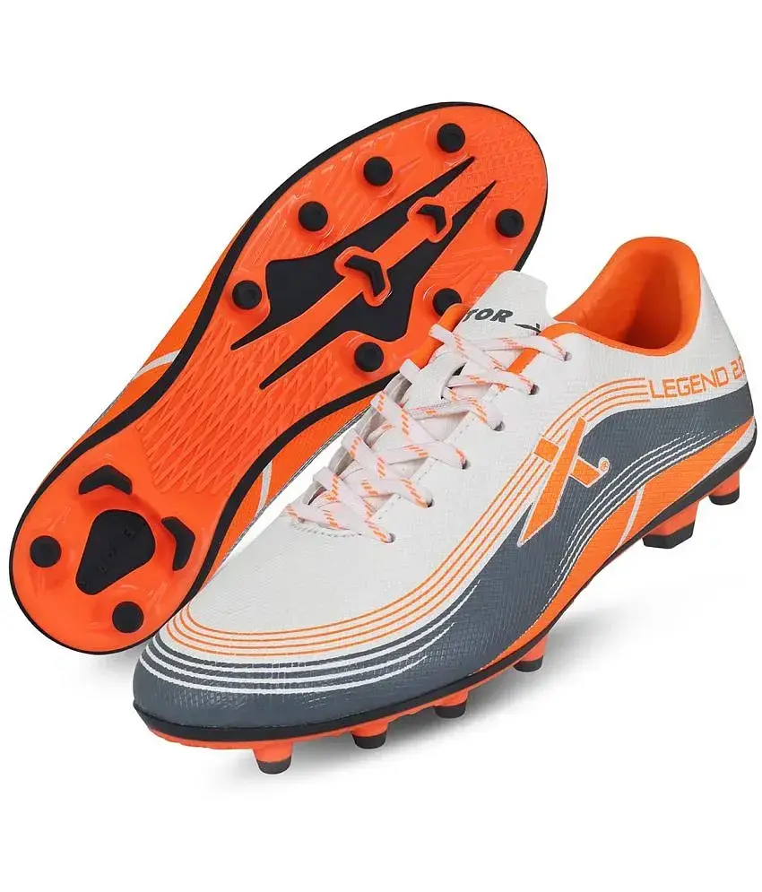 Vector X LEGEND 2.0 Orange White Football Shoes
