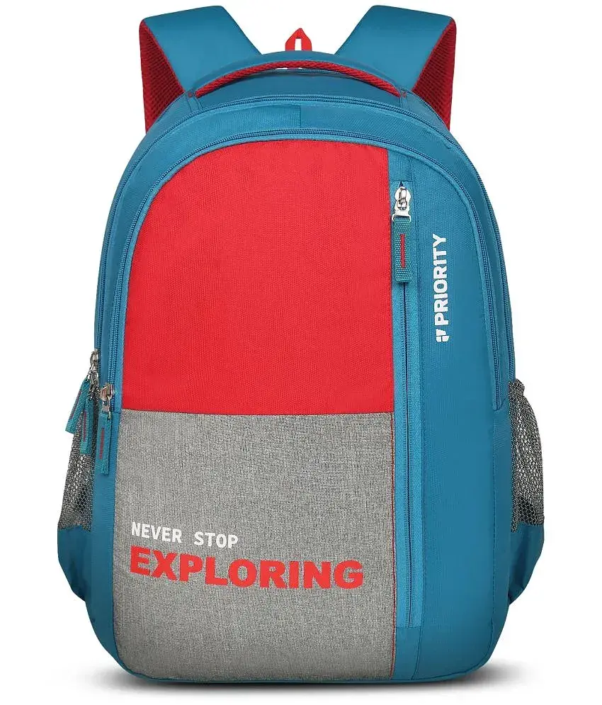 Priority 35 Ltrs Blue Polyester College Bag