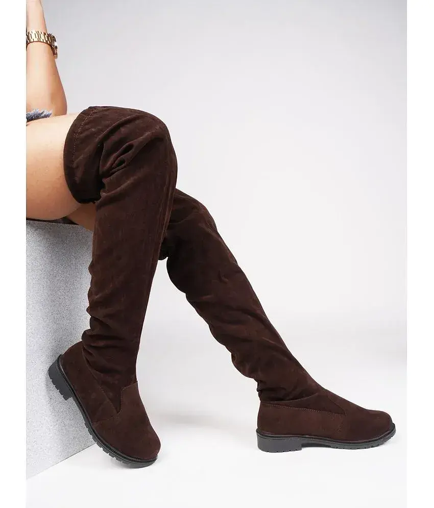 Buy Street Style Store Black Knee Length Riding Boots Online at Best Price in India Snapdeal