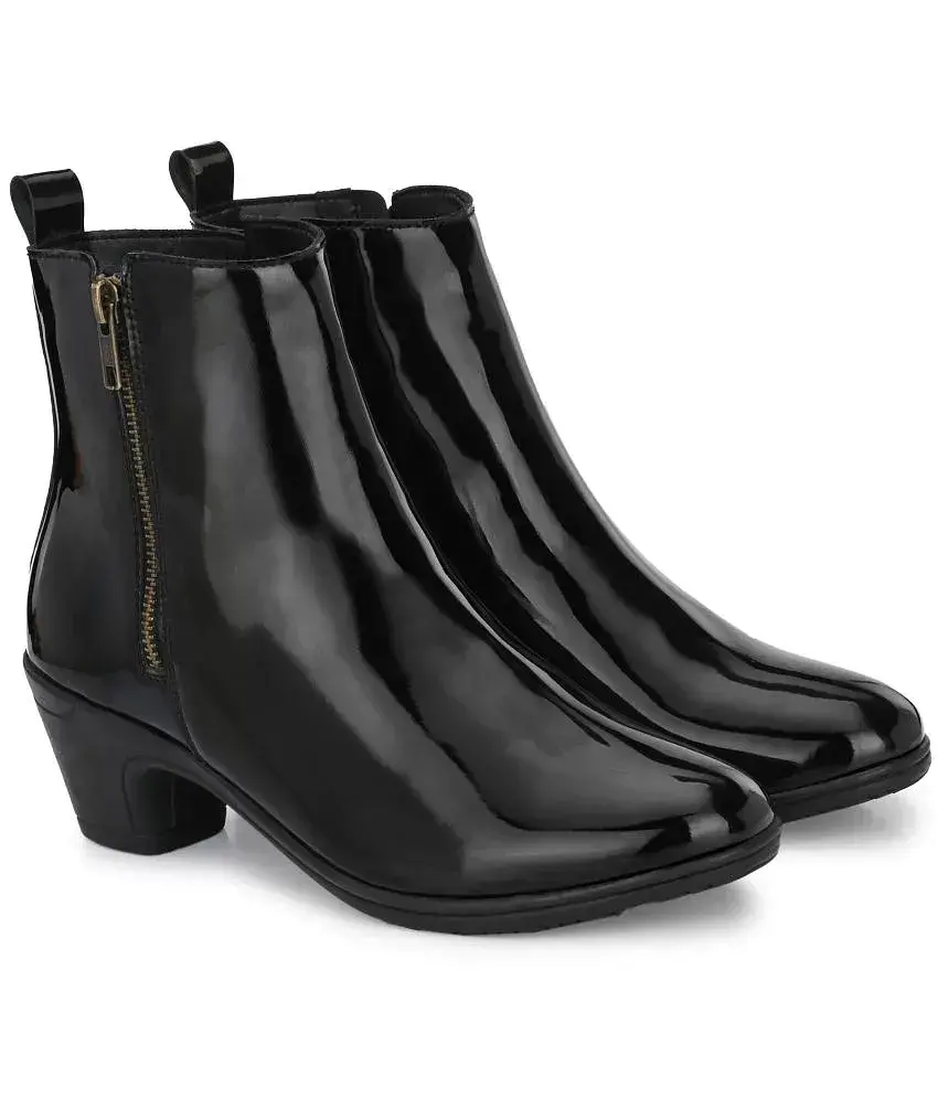 El Paso Black Women s Ankle Length Boots