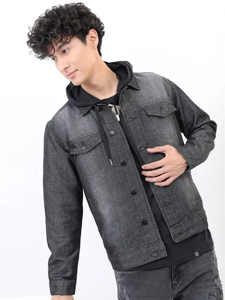 Ketch Cotton Men s Denim Jacket Black Pack of 1 Buy Ketch Cotton Men s Denim Jacket Black Pack of 1 Online at Best Prices in India on Snapdeal