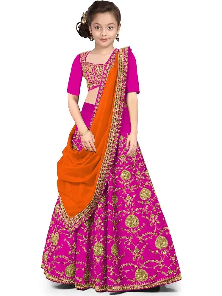 Pink lehenga fashion snapdeal