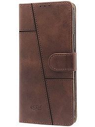 Maggzoo Brown Flip Cover Artificial Leather Compatible For Vivo Y73 ( Pack of 1 )